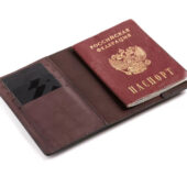 Обложка для паспорта Нит, коричневый, арт. 028058003