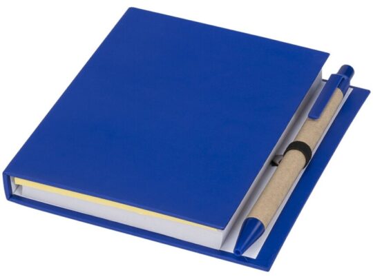 Цветной комбинированный блокнот с ручкой, синий, арт. 028151303