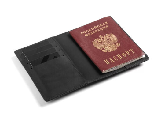 Обложка для паспорта Нит, черный, арт. 028057903