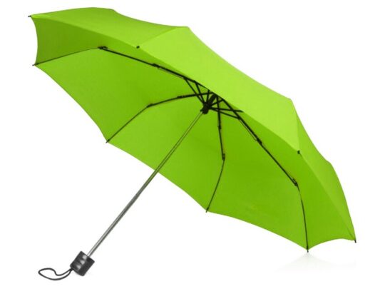 Зонт складной Columbus, механический, 3 сложения, с чехлом, зеленое яблоко (Р), арт. 028155503