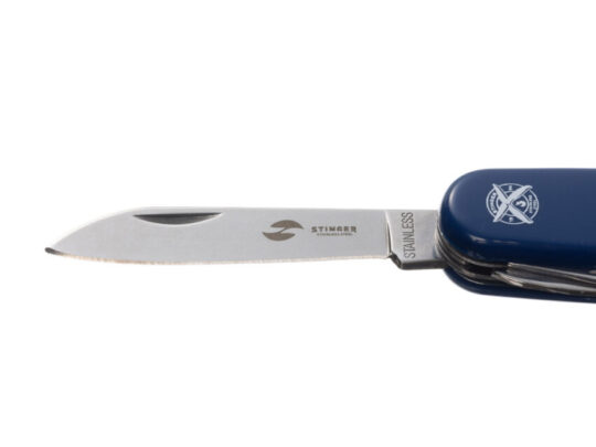 Нож перочинный Stinger, 90 мм, 11 функций, материал рукояти: АБС-пластик (синий), арт. 028204403