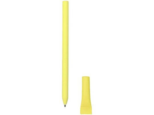 Ручка картонная с колпачком Recycled, желтый (Р), арт. 028137603