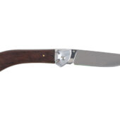 Нож складной Stinger, 105 мм, (серебристый), материал рукояти: сталь/дерево (серебристо-коричневый), арт. 028206203