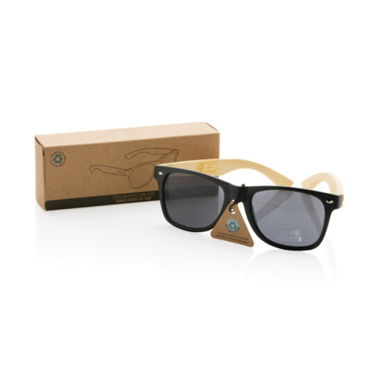Солнцезащитные очки из переработанного пластика RCS с бамбуковыми дужками, арт. 028160306