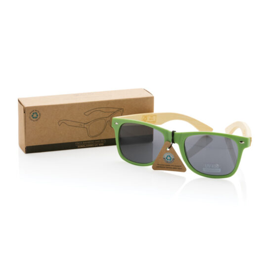 Солнцезащитные очки из переработанного пластика RCS с бамбуковыми дужками, арт. 028160506