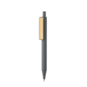 Ручка из переработанного ABS-пластика GRS с бамбуковым клипом, арт. 028114906