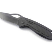 Нож складной Stinger, 80 мм, (чёрный), материал рукояти: алюминий (чёрный), арт. 028208303
