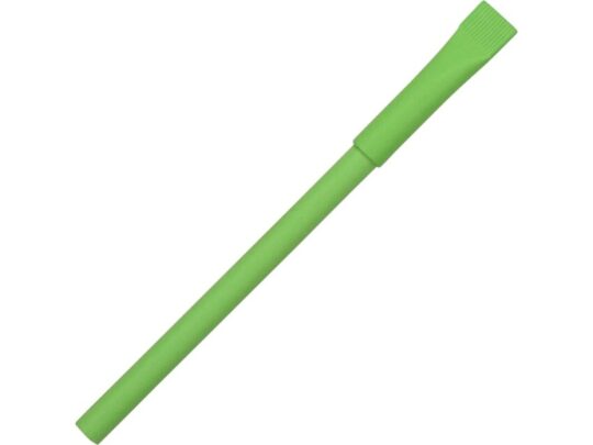 Ручка картонная с колпачком Recycled, зеленое яблоко (Р), арт. 028197803