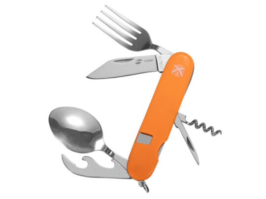 Нож перочинный Stinger, 109 мм, 8 функций, материал рукояти: АБС-пластик (оранжевый), арт. 028204903