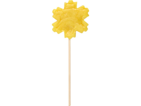 Карамель леденцовая на сахаре 3Д Снежинка, 40г, желтая, арт. 028196503