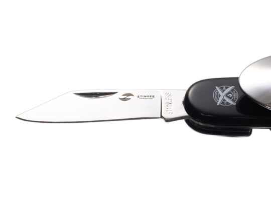 Нож перочинный Stinger, 109 мм, 8 функций, материал рукояти: АБС-пластик (чёрный), арт. 028204803