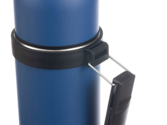 Термос Stinger, 1,2 л, широкий с ручкой, нержавеющая сталь, синий, 12,4 х 10,2 х 31,8 см, арт. 028211603