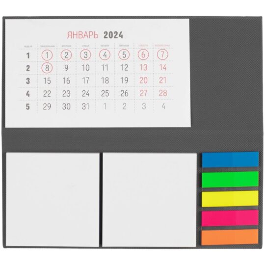 Календарь настольный Grade, серый