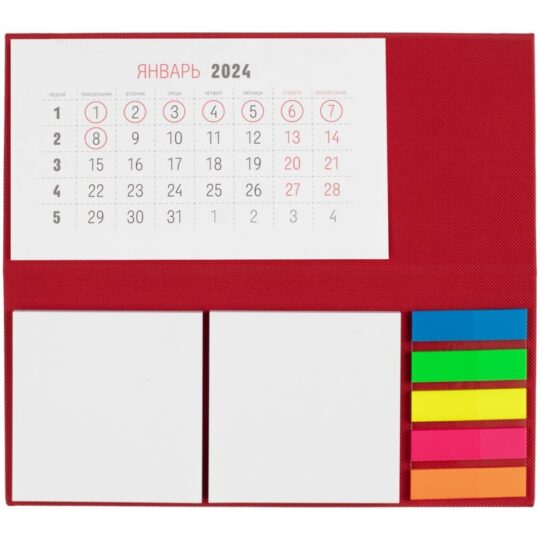 Календарь настольный Grade, красный