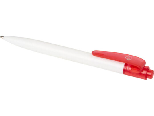 Шариковая ручка Thalaasa из океанического пластика, красный прозрачный/белый, арт. 028384303