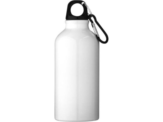 Бутылка для воды с карабином Oregon, объемом 400 мл, белый (400 мл), арт. 028272503