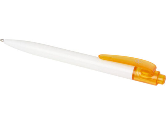Шариковая ручка Thalaasa из океанического пластика, оранжевый прозрачный/белый, арт. 028384403