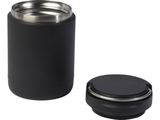 Пищевой контейнер Doveron объемом 500 мл из переработанной нержавеющей стали, сплошной черный, арт. 028270603