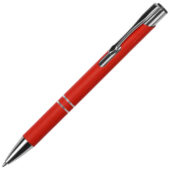 Ручка металлическая шариковая Legend Gum софт-тач, красный (Р), арт. 028241803