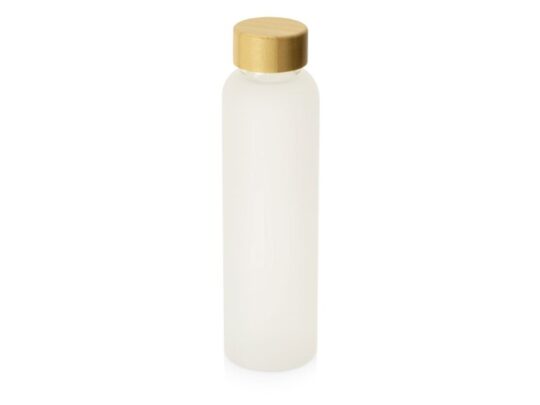 Стеклянная бутылка с бамбуковой крышкой Foggy, 600мл, белый (Р), арт. 028241703