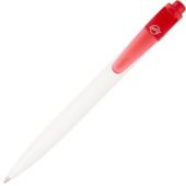 Шариковая ручка Thalaasa из океанического пластика, красный прозрачный/белый, арт. 028384303