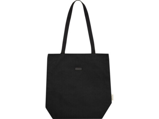 Универсальная эко-сумка Joey из холста, объемом 14 л, сплошной черный, арт. 028272403