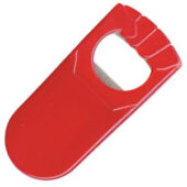 Открывалка  «Кулачок» красная, 9,5х4,5х1,2 см;  фростированный пластик/ тампопечать