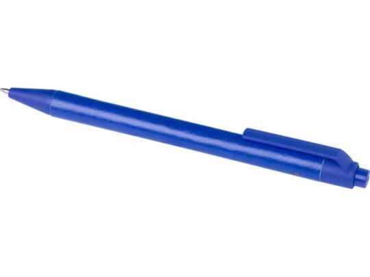 Одноцветная шариковая ручка Chartik из переработанной бумаги с матовой отделкой, синий, арт. 028384103