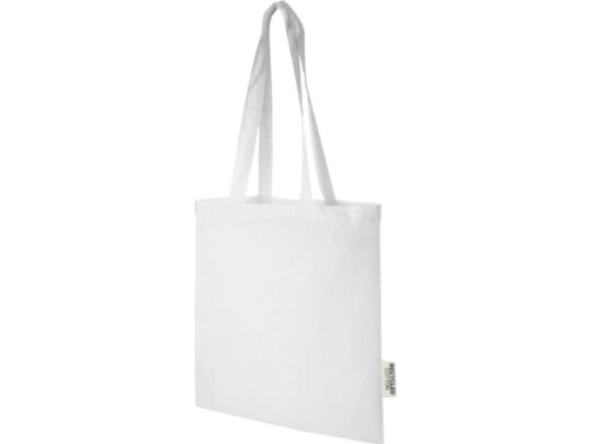 Эко-сумка Madras объемом 7 л из переработанного хлопка плотностью 140 г/м2, белый, арт. 028275903