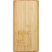 Портативное зарядное устройство Tulda из бамбука, 20 000 мАч, натуральный, арт. 028275003