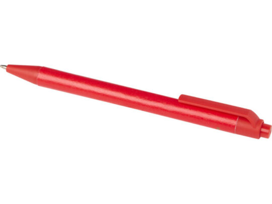 Одноцветная шариковая ручка Chartik из переработанной бумаги с матовой отделкой, красный, арт. 028384003