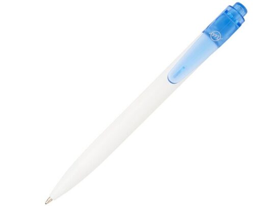 Шариковая ручка Thalaasa из океанического пластика, синий прозрачный/белый, арт. 028384503