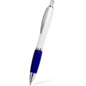 Ручка пластиковая шариковая CARREL с антибактериальным покрытием, белый/королевский синий, арт. 028447903