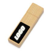 USB 2.0- флешка на 32 Гб c подсветкой логотипа Bamboo LED (32Gb), арт. 028559703