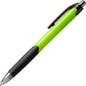 Ручка пластиковая шариковая DANTE, черный/зеленое яблоко, арт. 028451703