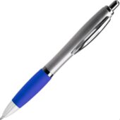 Ручка пластиковая шариковая CONWI, серебристый/королевский синий, арт. 028447303