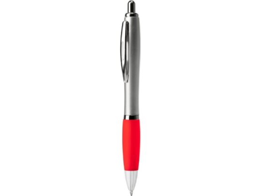 Ручка пластиковая шариковая CONWI, серебристый/красный, арт. 028446803