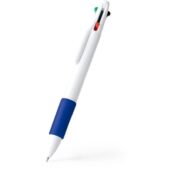 Ручка шариковая KUNOY с чернилами  4-х цветов, белый/королевский синий, арт. 028456303