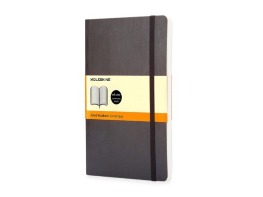 Записная книжка Moleskine Classic Soft (в линейку), Large (13х21см), черный, арт. 028434803