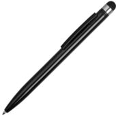 Ручка-стилус пластиковая шариковая Poke, черный, арт. 028561103