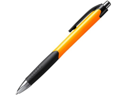 Ручка пластиковая шариковая DANTE, черный/апельсин, арт. 028451403