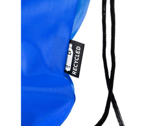 Рюкзак-мешок LARUS из мягкого материала RPET, королевский синий, арт. 028579303