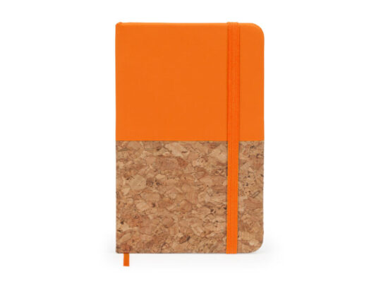 Блокнот А6 IRIS с комбинированной обложкой, натуральный/оранжевый, арт. 028509103
