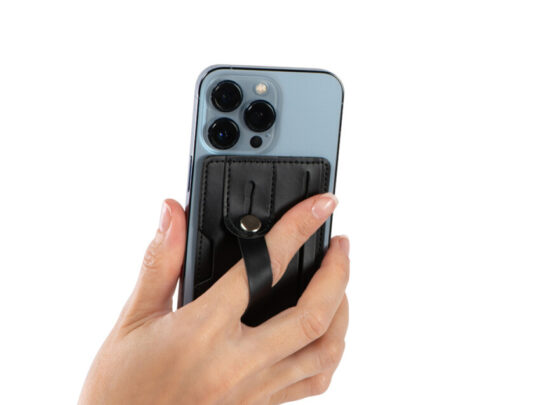 Картхолдер для телефона с держателем и защитой RFID Lokky, черный, арт. 028495303