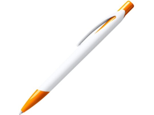 Ручка пластиковая шариковая CITIX, белый/апельсин, арт. 028452203