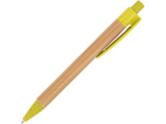 Шариковая ручка STOA с бамбуковым корпусом, желтый, арт. 028443903