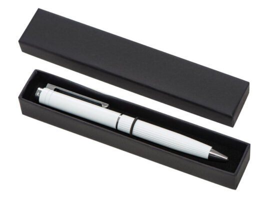 Шариковая металлическая ручка с анодированным слоем Monarch, белая, арт. 028431703