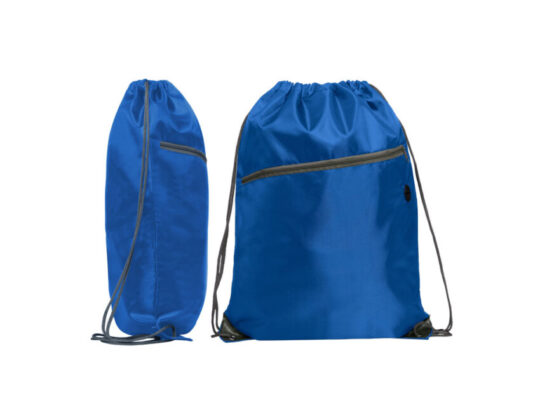 Рюкзак-мешок NINFA с карманом на молнии, королевский синий, арт. 028578803