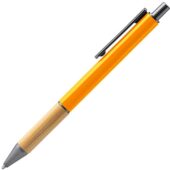 Ручка шариковая PENTA металлическая с бамбуковой вставкой, оранжевый, арт. 028444603