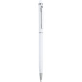 Ручка-стилус металлическая шариковая BAUME, белый, арт. 028458703